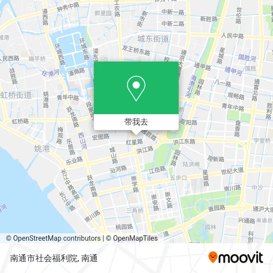南通市社会福利院地图