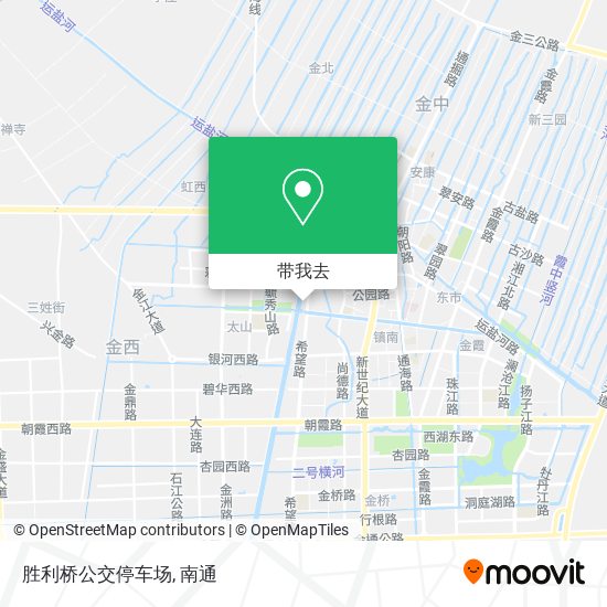 胜利桥公交停车场地图