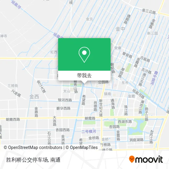 胜利桥公交停车场地图