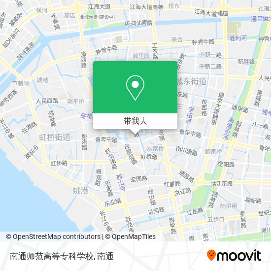 南通师范高等专科学校地图