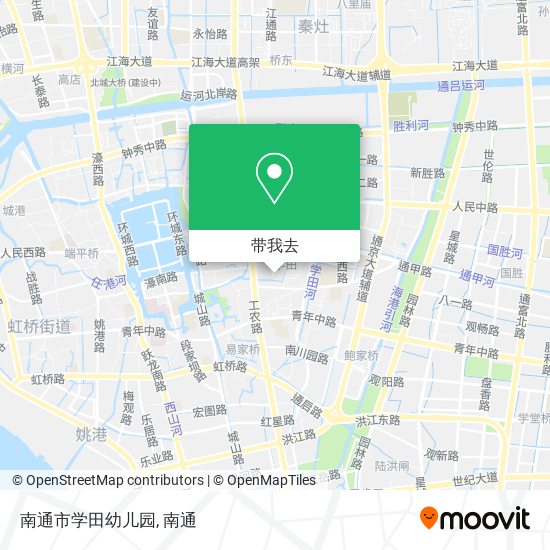 南通市学田幼儿园地图