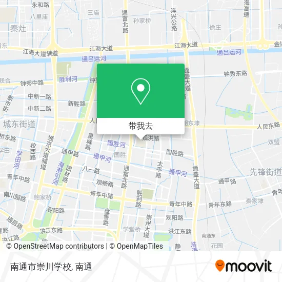 南通市崇川学校地图