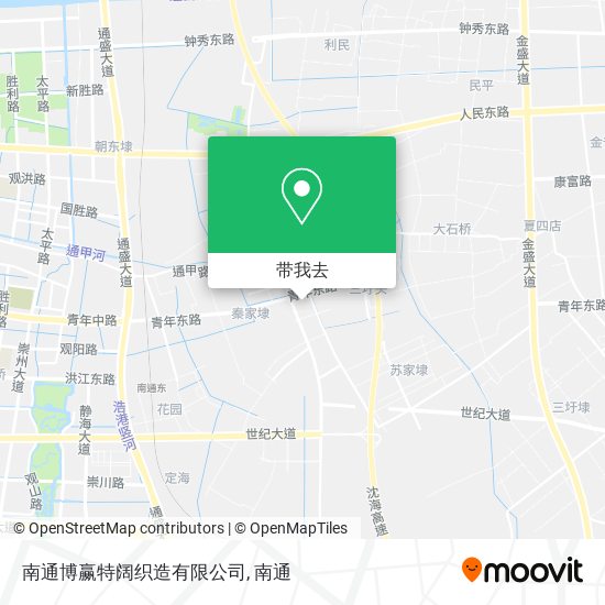 南通博赢特阔织造有限公司地图