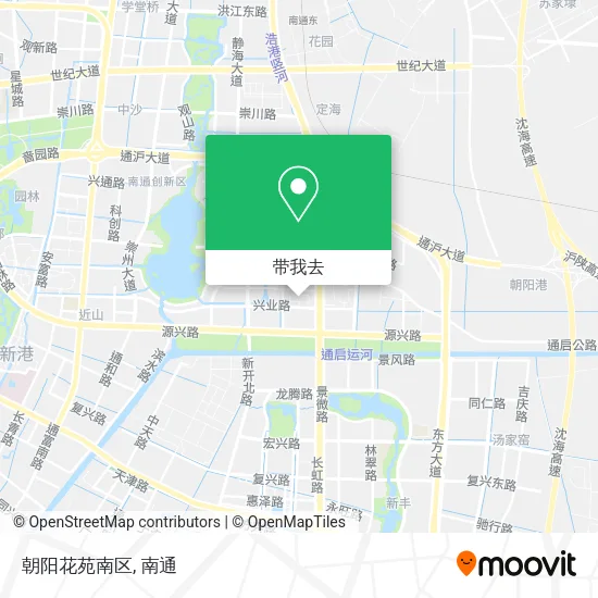 朝阳花苑南区地图