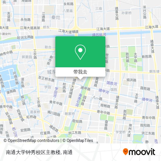 南通大学钟秀校区主教楼地图