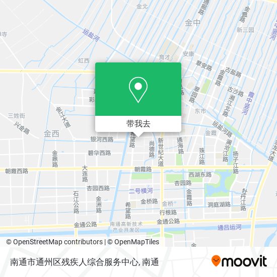 南通市通州区残疾人综合服务中心地图