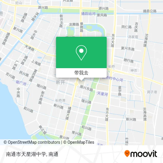 南通市天星湖中学地图