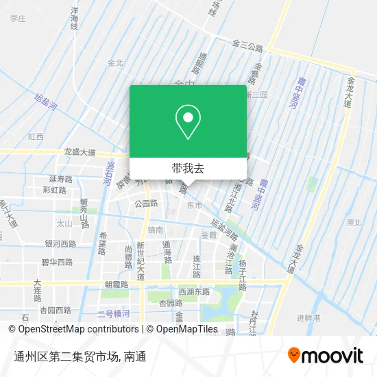通州区第二集贸市场地图