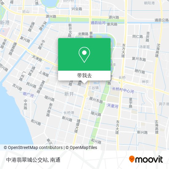 中港翡翠城公交站地图