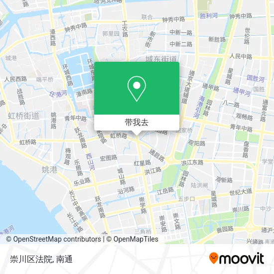 崇川区法院地图