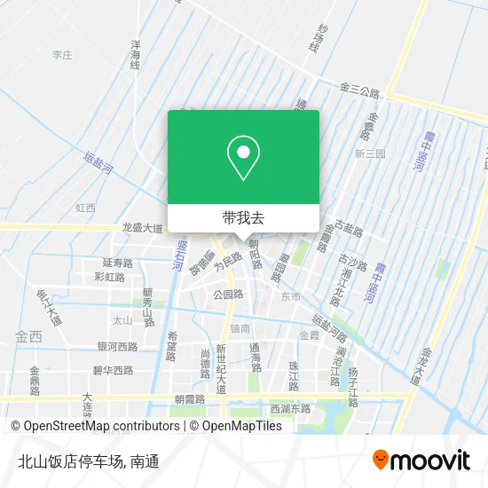 北山饭店停车场地图