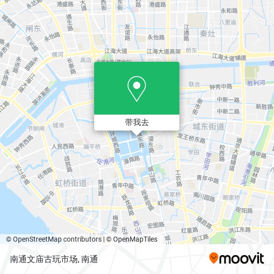 南通文庙古玩市场地图