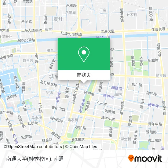 南通大学(钟秀校区)地图