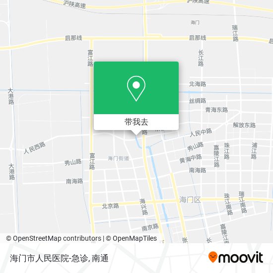 海门市人民医院-急诊地图