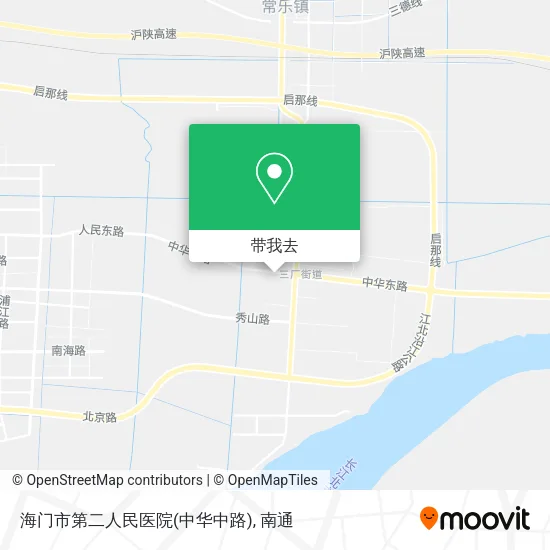 海门市第二人民医院(中华中路)地图