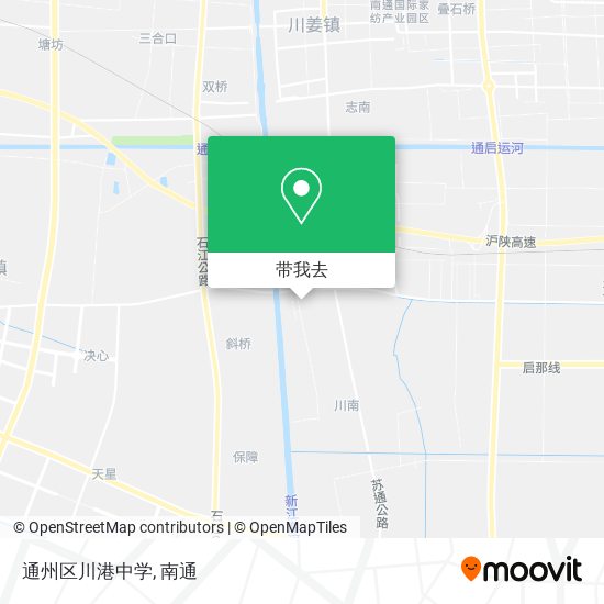 通州区川港中学地图