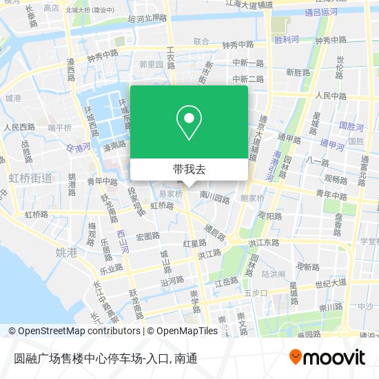 圆融广场售楼中心停车场-入口地图