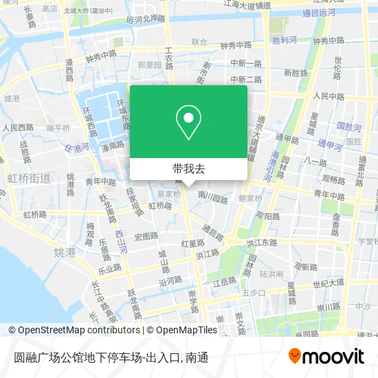 圆融广场公馆地下停车场-出入口地图