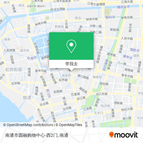南通市圆融购物中心-西2门地图