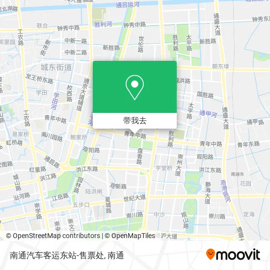 南通汽车客运东站-售票处地图