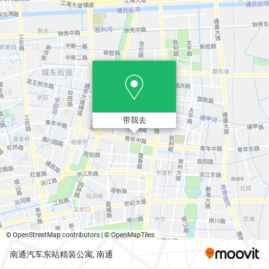 南通汽车东站精装公寓地图