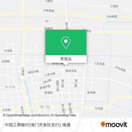 中国工商银行(海门开发区支行)地图