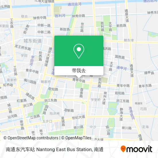 南通东汽车站 Nantong East Bus Station地图