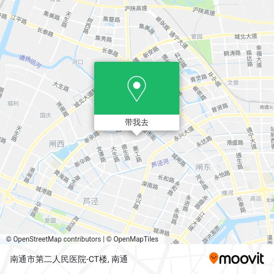 南通市第二人民医院-CT楼地图
