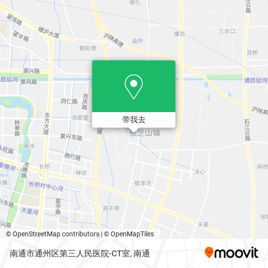 南通市通州区第三人民医院-CT室地图