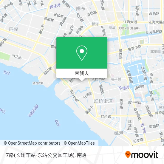 7路(长途车站-东站公交回车场)地图