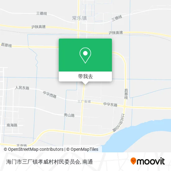 海门市三厂镇孝威村村民委员会地图
