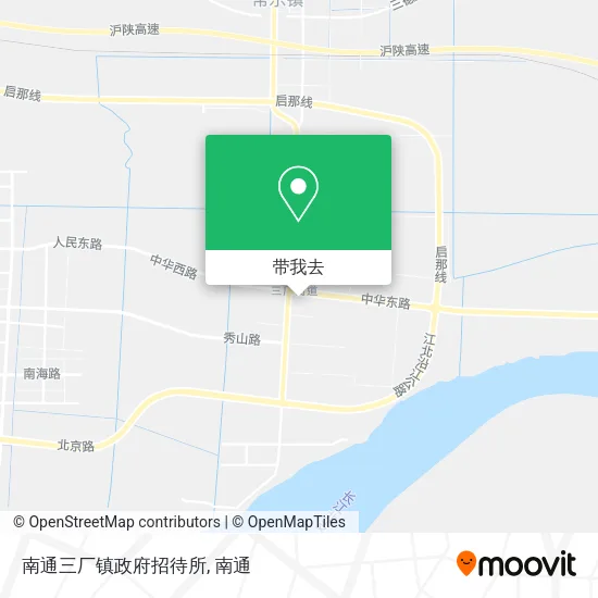 南通三厂镇政府招待所地图