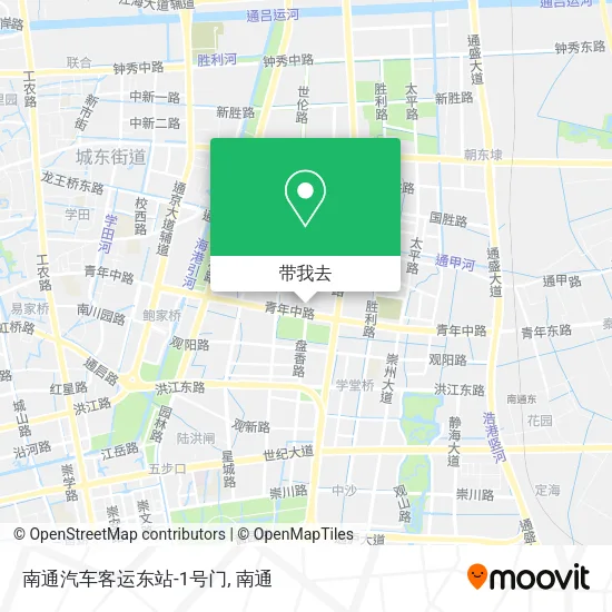 南通汽车客运东站-1号门地图