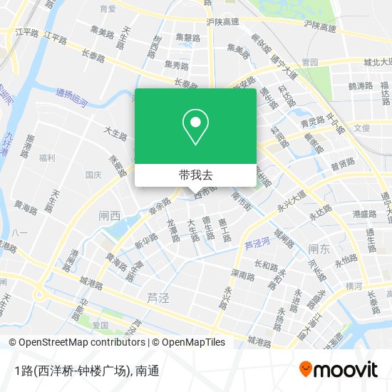 1路(西洋桥-钟楼广场)地图