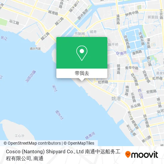 Cosco (Nantong) Shipyard Co., Ltd 南通中远船务工程有限公司地图