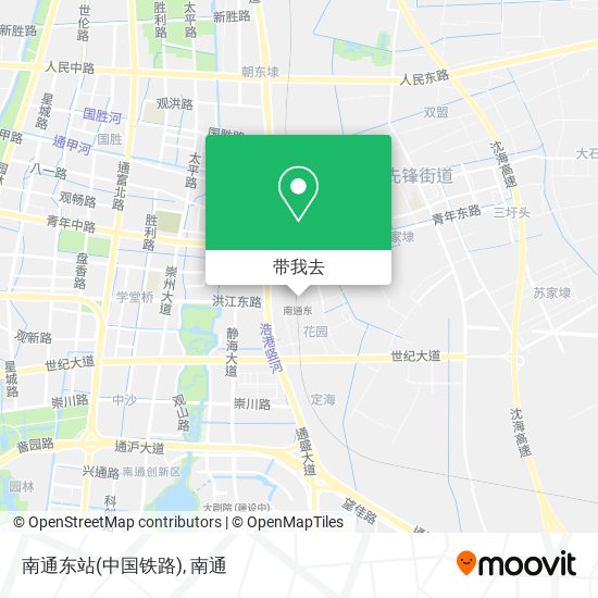 南通东站(中国铁路)地图