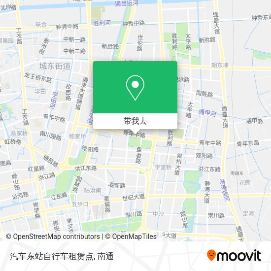 汽车东站自行车租赁点地图