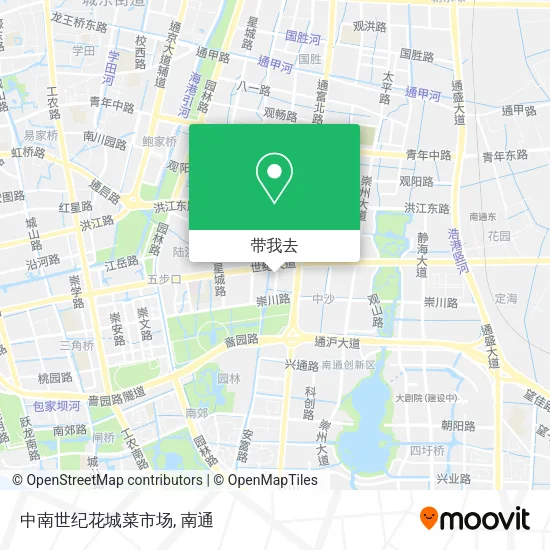 中南世纪花城菜市场地图