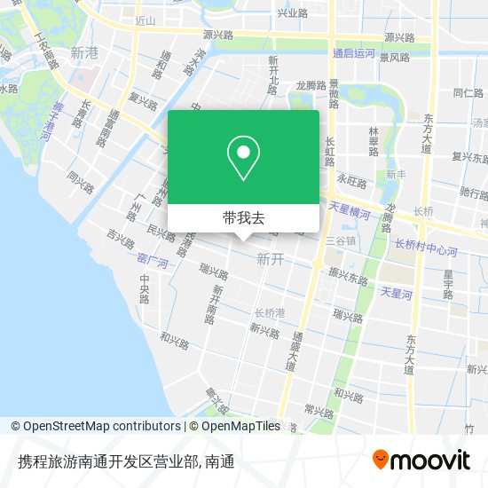 携程旅游南通开发区营业部地图