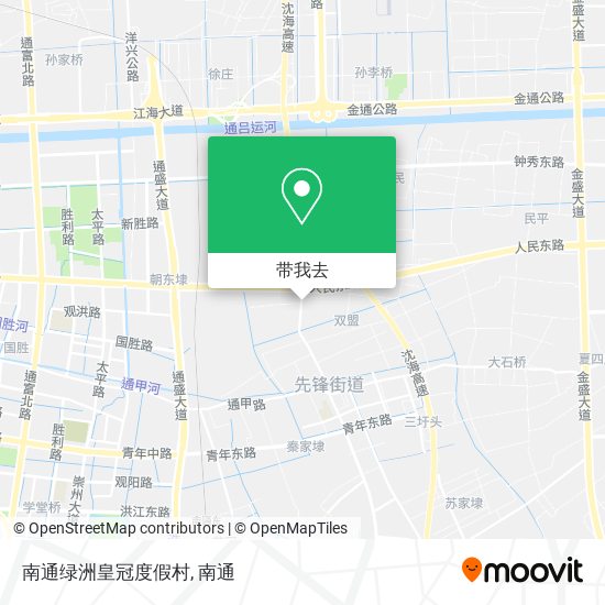 南通绿洲皇冠度假村地图