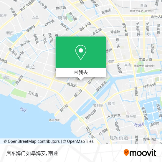 启东海门如皋海安地图
