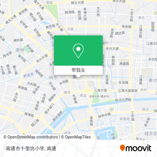南通市十里坊小学地图