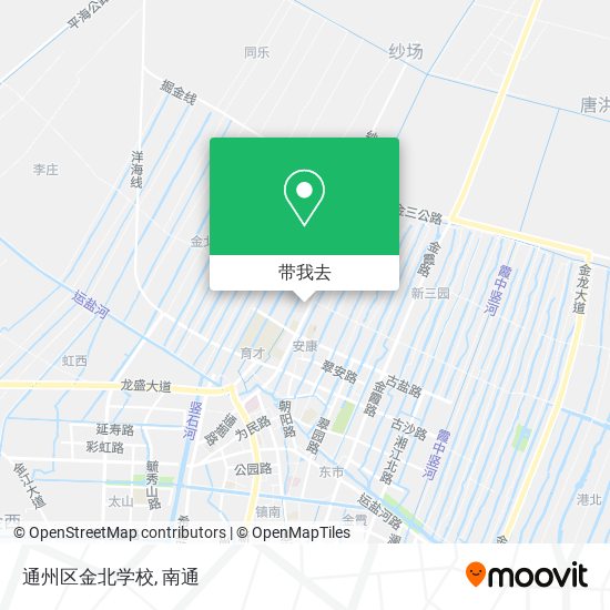 通州区金北学校地图