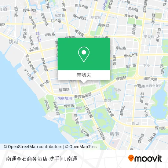 南通金石商务酒店-洗手间地图