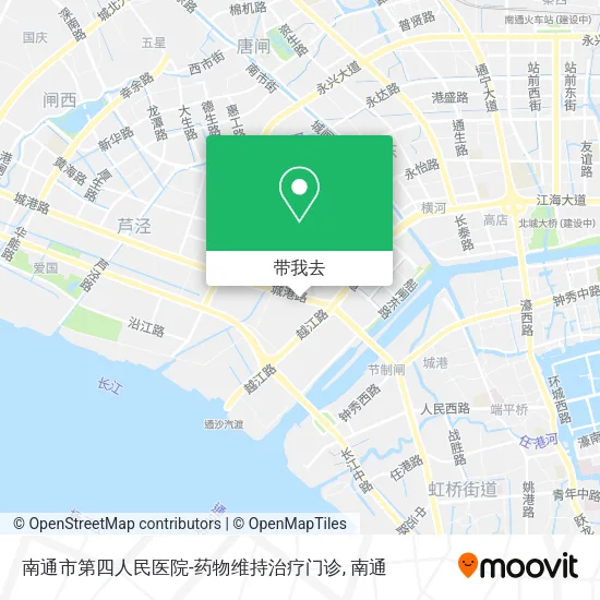 南通市第四人民医院-药物维持治疗门诊地图