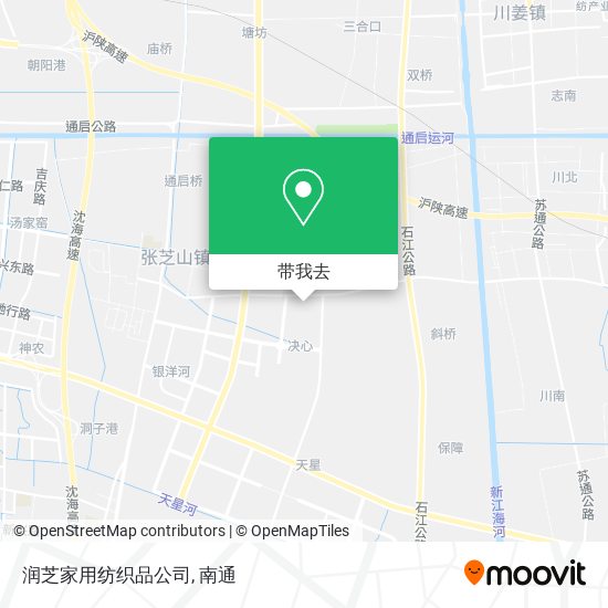 润芝家用纺织品公司地图
