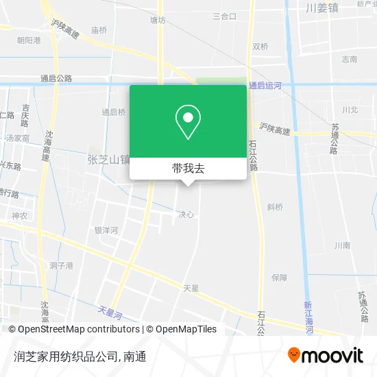 润芝家用纺织品公司地图
