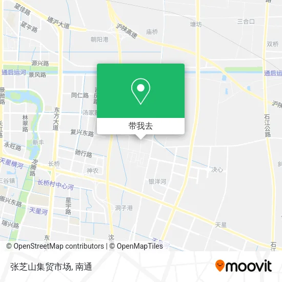 张芝山集贸市场地图