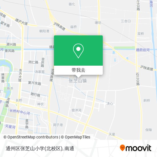 通州区张芝山小学(北校区)地图