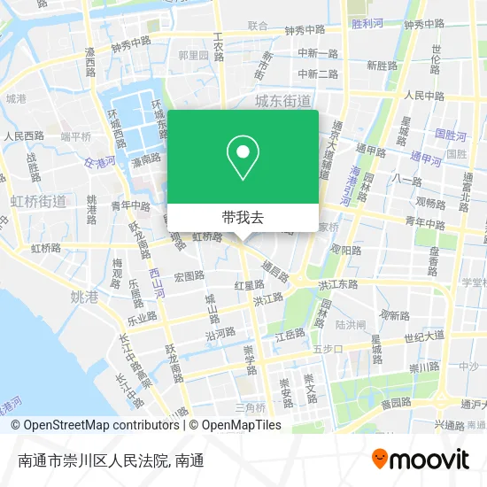 南通市崇川区人民法院地图